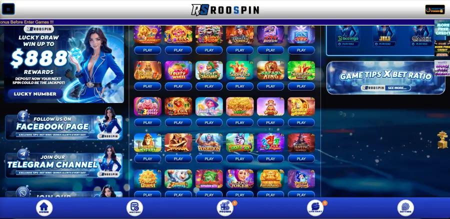 Roospin app mobile interface with home-screen shortcut option for Australian players